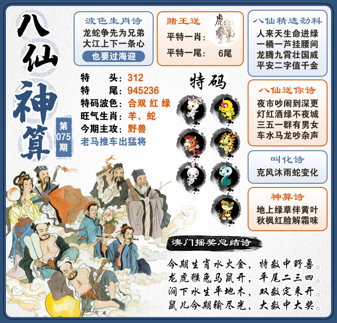 075期八仙神算[图]